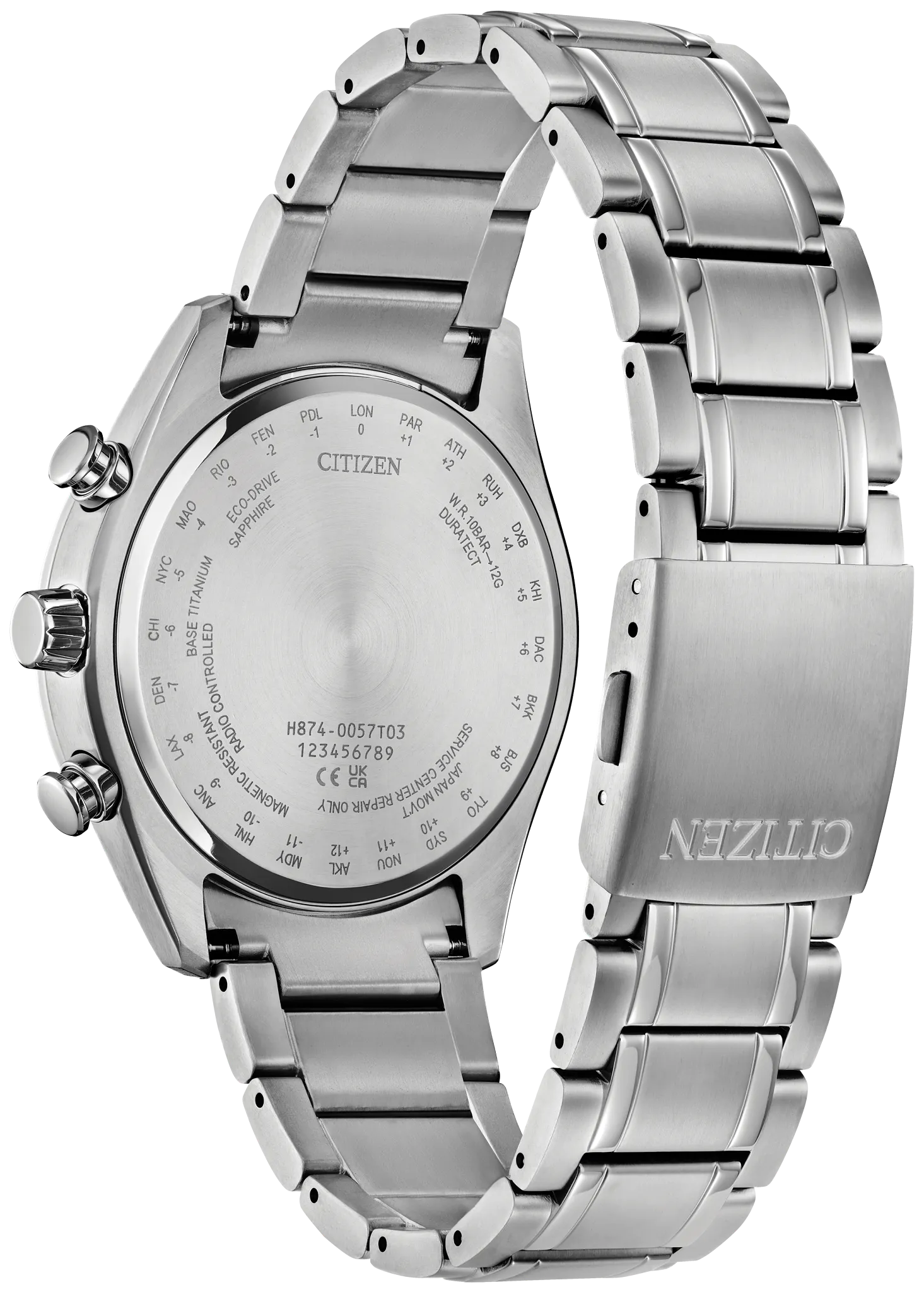 Tsuki-yomi A-T Purple Dial Super Titanium Bracelet BY1010-81Z